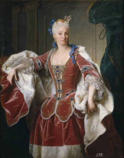 エリザベスファルネーゼの肖像、スペインの女王の配偶者、1723年 作： Jean Ranc