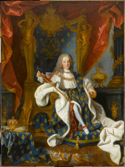 1719 年 9 歳のフランス王ルイ 15 世 (1710 ～ 1774 年) の肖像画。 作： Jean Ranc