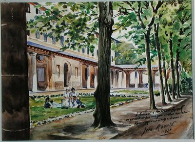 サンモール精神病院の庭園 作： Jean Raoulx