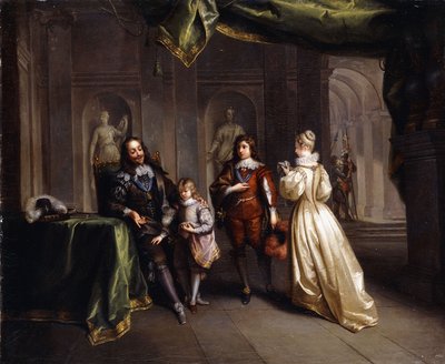 チャールズ王が子孫を去る、1721年頃 作： Jean Raoux