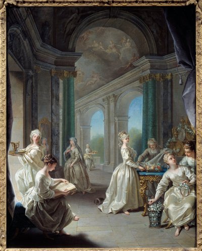 現代の処女。ジャン・ラオウ（1677-1734）の絵画 作： Jean Raoux