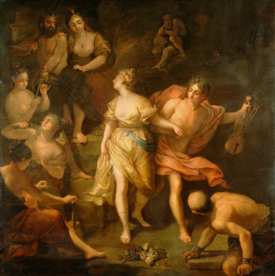 オルフェウスとエウリュディケ、1709年頃 作： Jean Raoux
