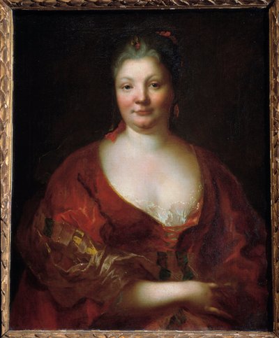 デュ・ノワイエ夫人（1663-1719）の肖像 ジャン・ラオウ（1677-1734）の絵画 オルレアン.美術博物館 作： Jean Raoux