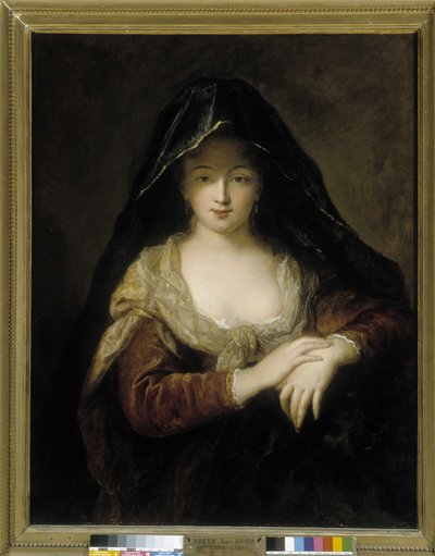 手を組んだ若い女性 作： Jean Raoux