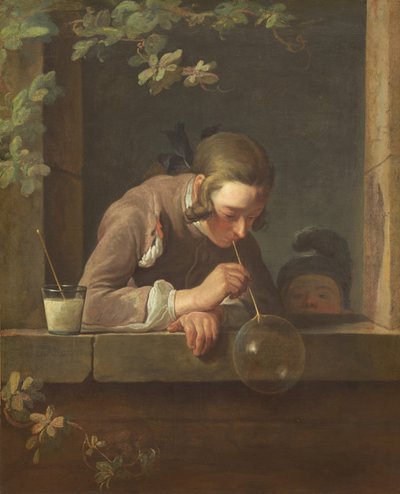 シャボン玉、たぶん17331734。 作： Jean Baptiste Simeon Chardin