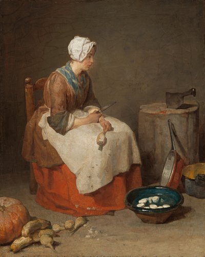 キッチンメイド 作： Jean Baptiste Simeon Chardin