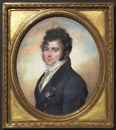 男の肖像c。 1810年。 作： Jean Urbain Guerin