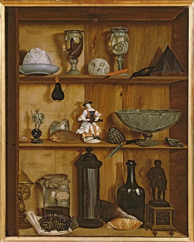 ヘラクレスの像のあるトロンプルイユ 作： Jean Valette Penot