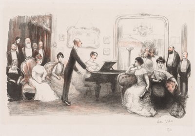 ブルジョワ夜、1907年。 作： Jean Veber