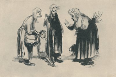 ローマのシェラポルティエール、1919年 作： Jean Veber