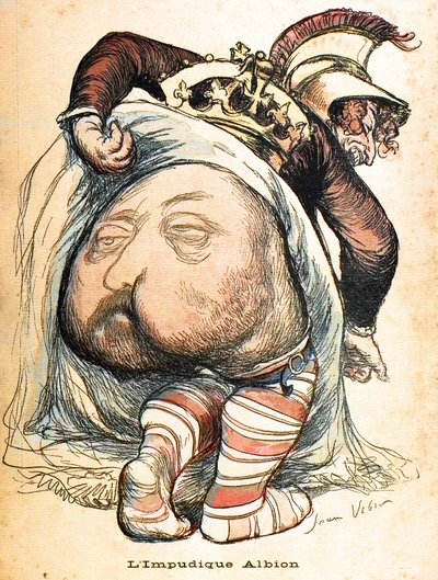 不惑のアルビオン-エドワード7世」。ジャン・ヴェーバーによるボーア戦争の漫画-「L