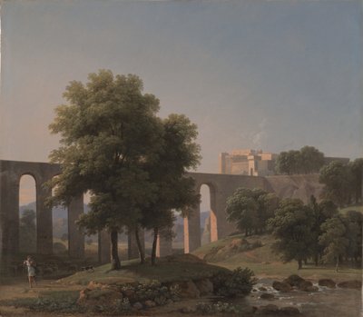 要塞近くの水道橋、1807 作： Jean Victor Bertin