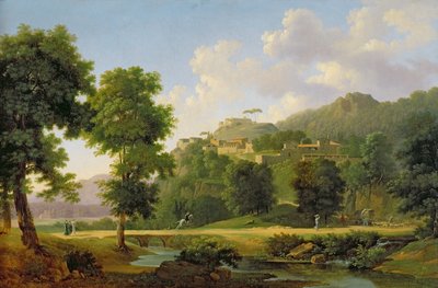 ライダーのいる風景、1808-10年頃 作： Jean Victor Bertin