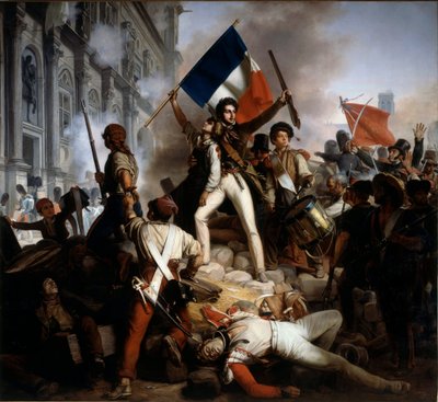 ホテル・ド・ヴィルでの戦闘（1830年7月28日 作： Jean Victor Schnetz
