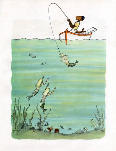 人魚を釣ったゼフィール 作： Jean de Brunhoff