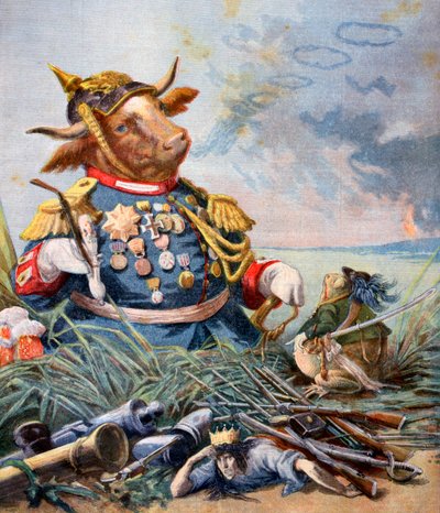 カエルと牛、1893 作： Jean de la Fontaine