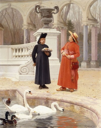 ケーキのプレート、 作： Jean or Jehan Georges Vibert