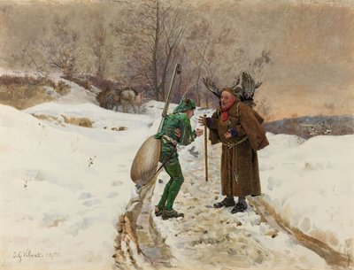 アリとキリギリス 作： Jean or Jehan Georges Vibert