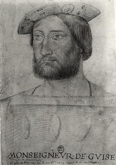 ロレーヌのクロードの肖像（1496-1550）第1ギーズ公 作： Jean school of Clouet
