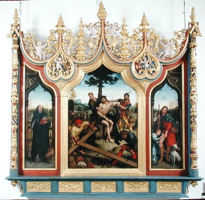 死刑執行人とキリストの三連祭壇画、1530〜32年頃 作： Jean the Elder Bellegambe