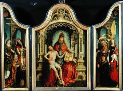三位一体の三連祭壇画、1513-18 作： Jean the Elder Bellegambe