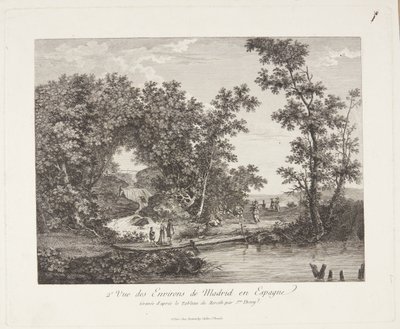 マドリッド周辺の景色 (2e Vue des Environs de Madrid en Espagne) 作： Jeanne Deny