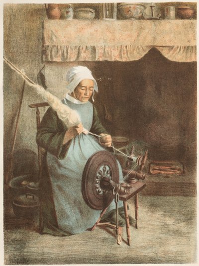 おばあさん、1899年。 作： Jeanne Granes