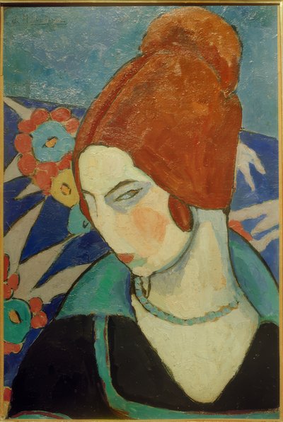 自画像、1916年 作： Jeanne Hébuterne