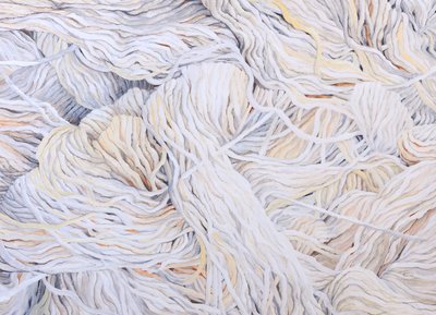 ウール・ホワイト、2013年（紙にグワッシュ） 作： Jeanne Maze
