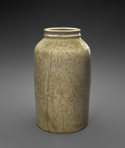 ジャー、c。 1850-1860（アルカリ釉石器） 作： Jefferson S. Nash Pottery