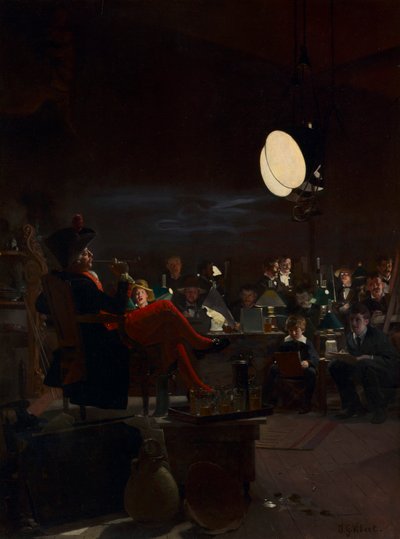 夜のクラス 作： Jehan Georges Vibert