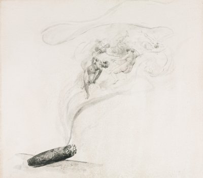 イン・ザ・スモーク 作： Jehan Georges Vibert