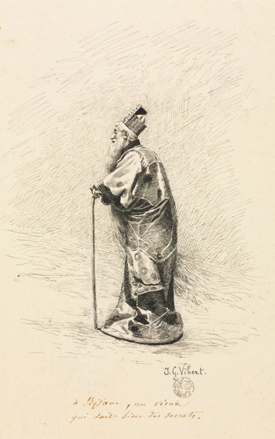 コンテデフィーの妖精の物語、1800年代の魔術師のための研究。 作： Jehan Georges Vibert