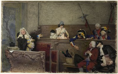 ピエロの試練 作： Jehan Georges Vibert