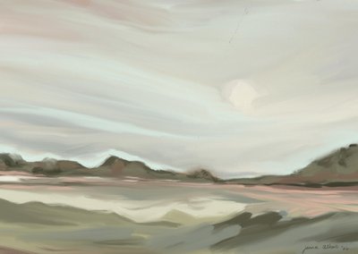 穏やかな抽象風景 作： Jenna Alheit