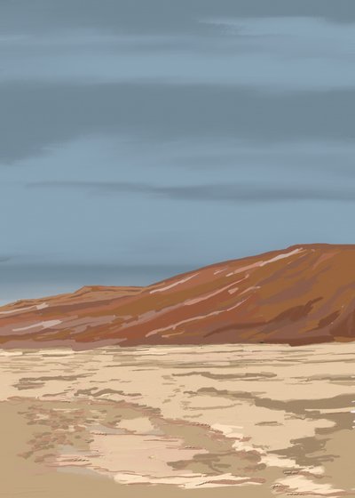 静謐な砂漠の風景 作： Jenna Alheit