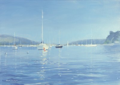 Salcombeヨット-2008年夏の暑さ 作： Jennifer Wright