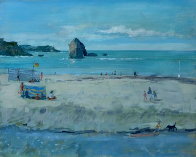 サーストンロック、デボン。キャンバスに油彩、2016 作： Jennifer Wright