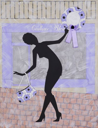 Cailloux Bleu、2009（キャンバスにアクリル） 作： Jenny Barnard
