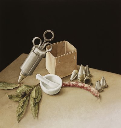 キッチンジオメトリ、2005年（紙にトイレ） 作： Jenny Barron