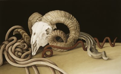 ヴァニタス、2004（紙にトイレ） 作： Jenny Barron