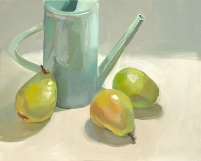ピッチャーと洋ナシ 作： Jenny Westenhofer
