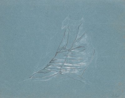 ジャン＝アルフォンス・トゥレッティーニの肖像画のための習作、シルクのメンズベスト 作： Jens Juel