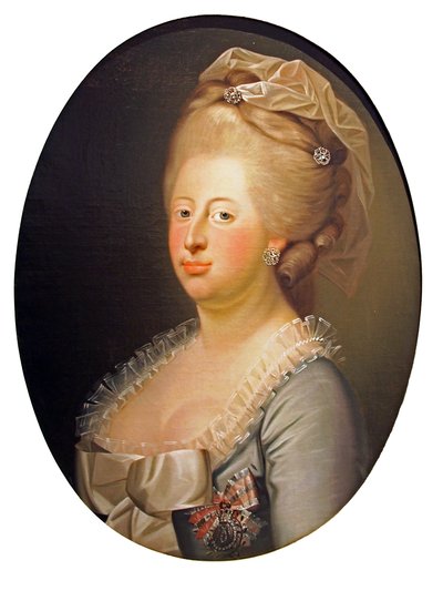 デンマーク・ノルウェー王妃カロリーヌ・マティルデの肖像 作： Jens Juel
