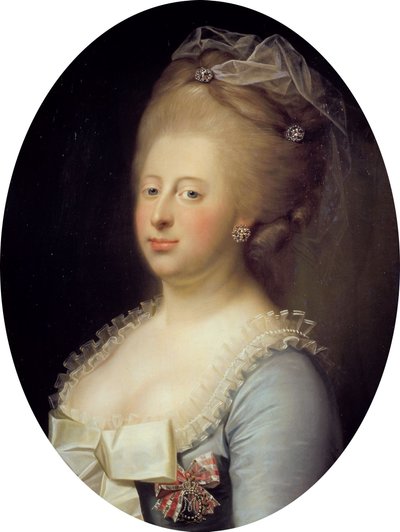 デンマーク王妃カロリーヌ・マティルデの肖像 作： Jens Juel