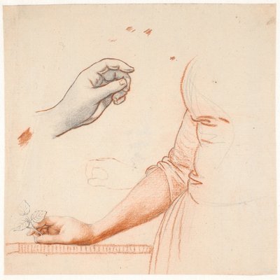 ソフィー・フレデリケ皇太子妃の全身肖像画の習作 作： Jens Juel