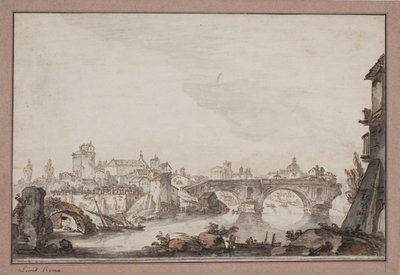 Capriccio med bla 壊れた橋。 ローマ 作： Jens Petersen Lund