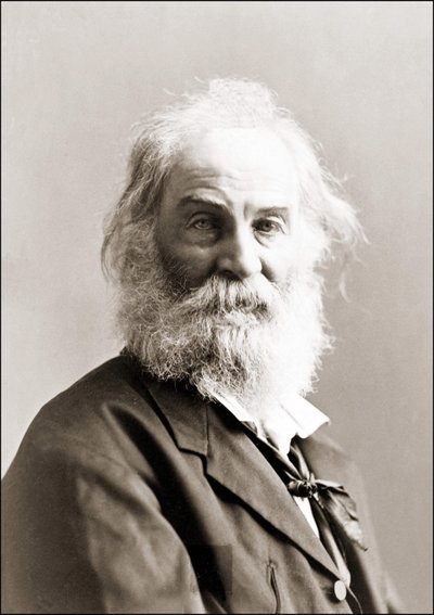 1880年から1890年にかけてガーニーが描いたウォルト・ホイットマン（1819-1892）の肖像。 作： Jeremiah Gurney