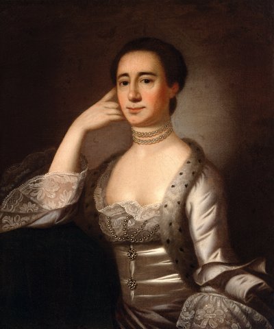 ジョンチャンプニーズ夫人の肖像、1763年頃 作： Jeremiah Theus