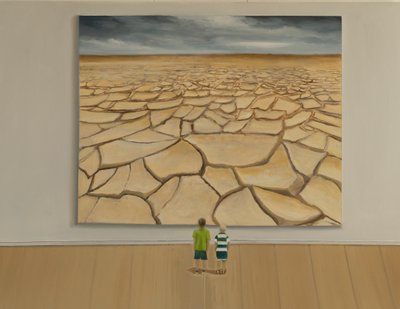 水なし、2019年（キャンバスに油彩） 作： ジェローム・グロモー